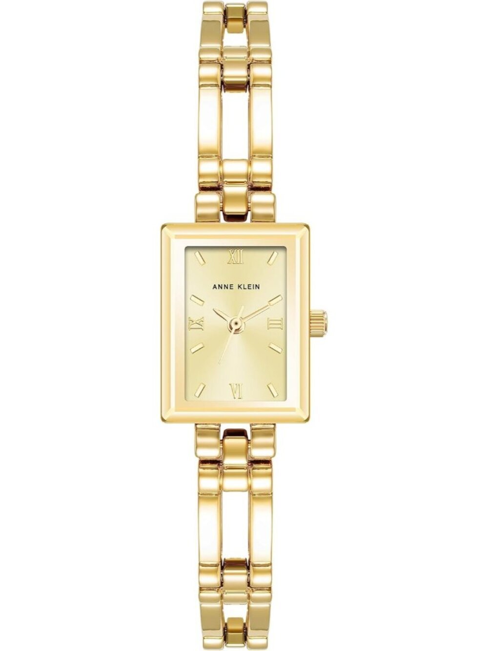 Anne Klein Women's Gold Analog Japanese Quartz Fashion Bracelet Square Watch
